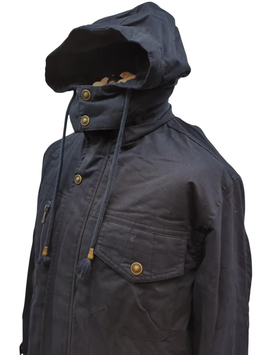 MAGCOMSEN Winterjacke Herren gefüttert Outdoor Fleece dunkelblau Gr.L