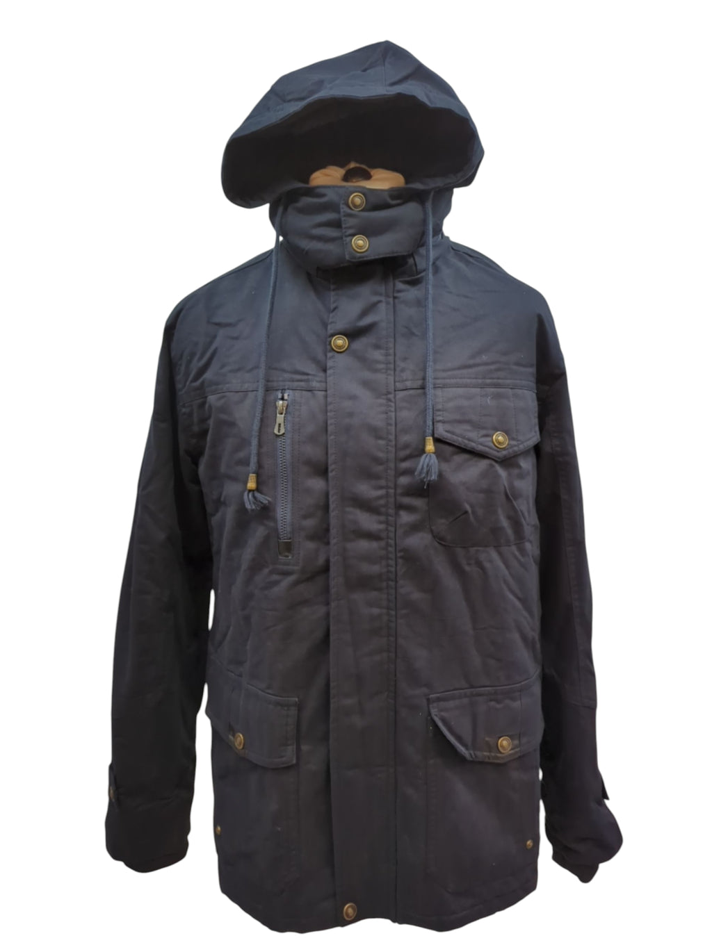 MAGCOMSEN Winterjacke Herren gefüttert Outdoor Fleece dunkelblau Gr.L