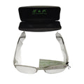 Edison & King Celebrity Lesebrille Halbrand Metall silber 2,50 dpt