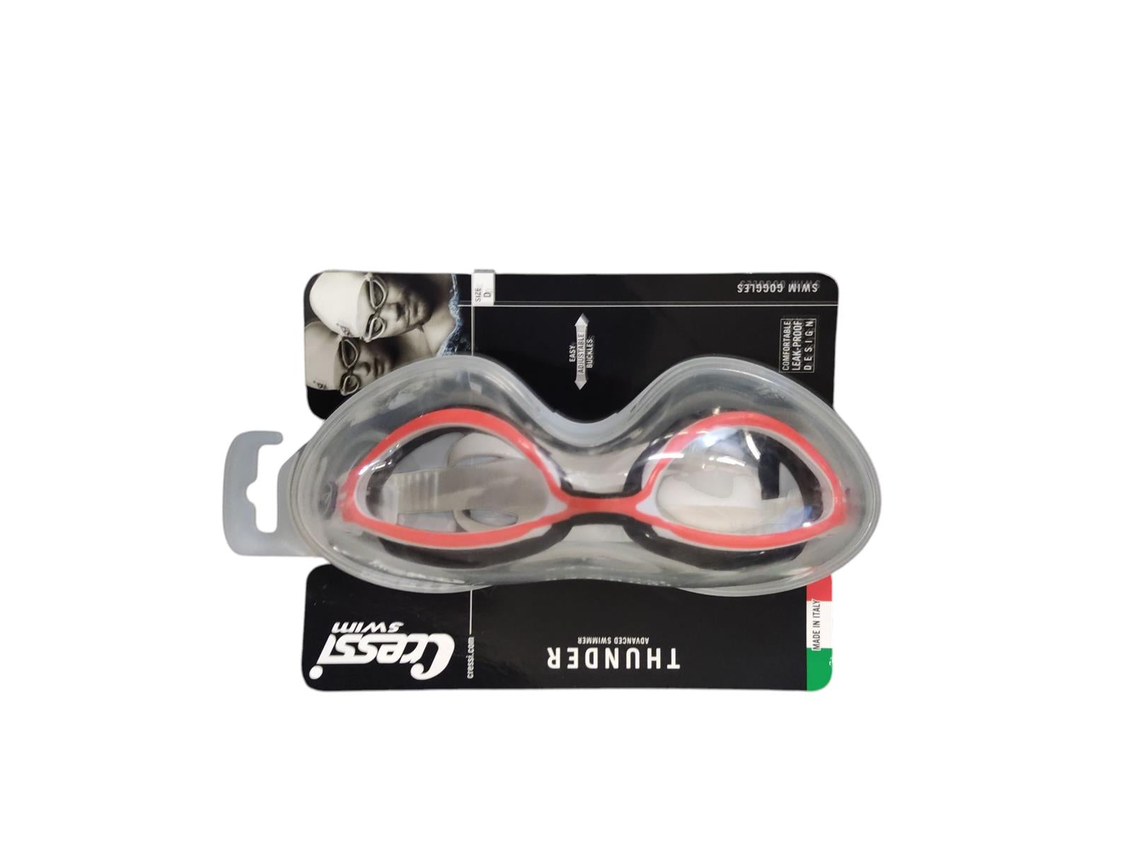 Cressi DE203585 Schwimmbrille Unisex schwarz/orange Einheitsgröße
