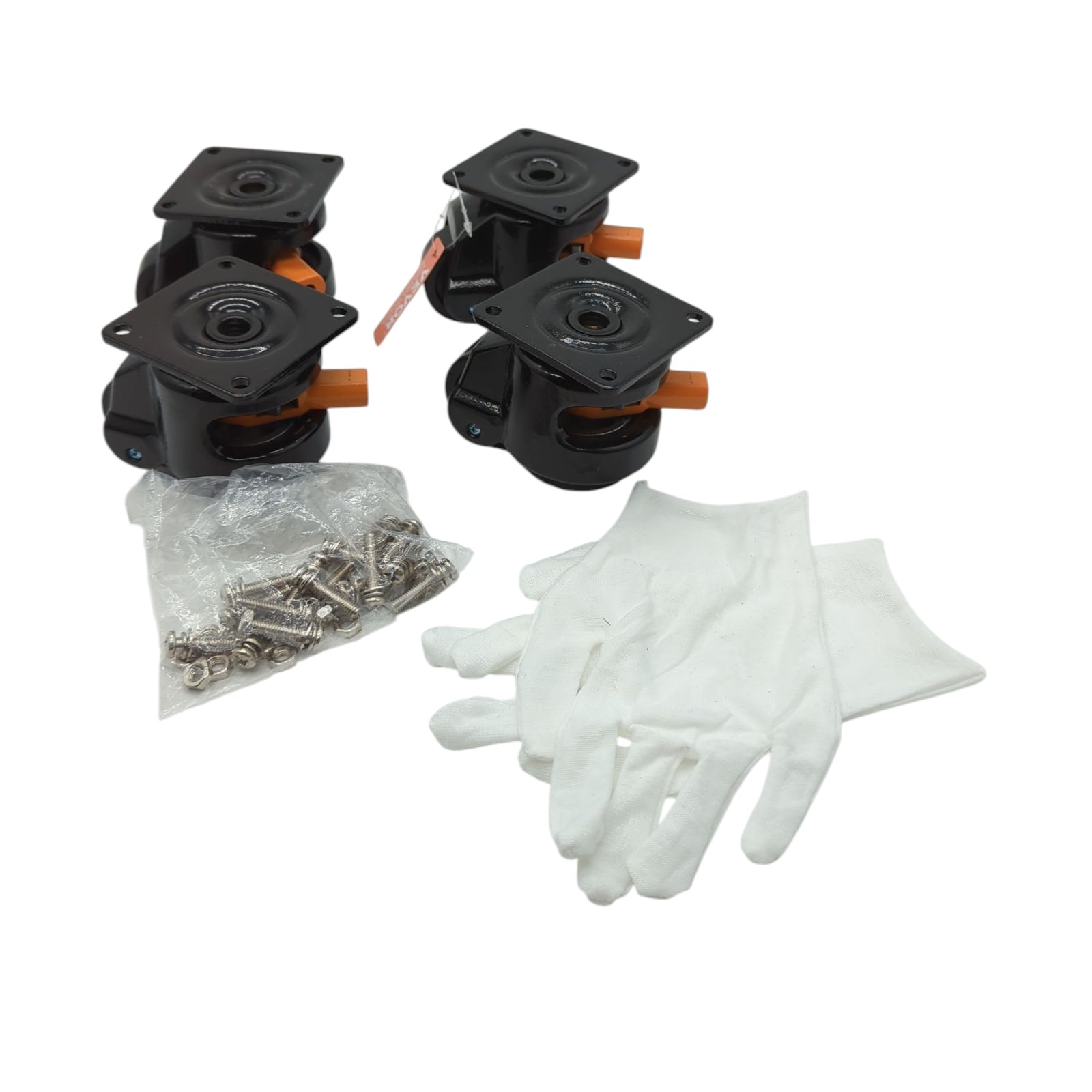 VEVOR Set mit 4 Möbelrollen 50,8 mm Höhenverstellbare Transportrollen