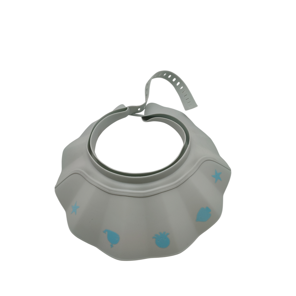CUSCHCO Duschhaube Kinder Blau wasserdicht Haarwaschhilfe