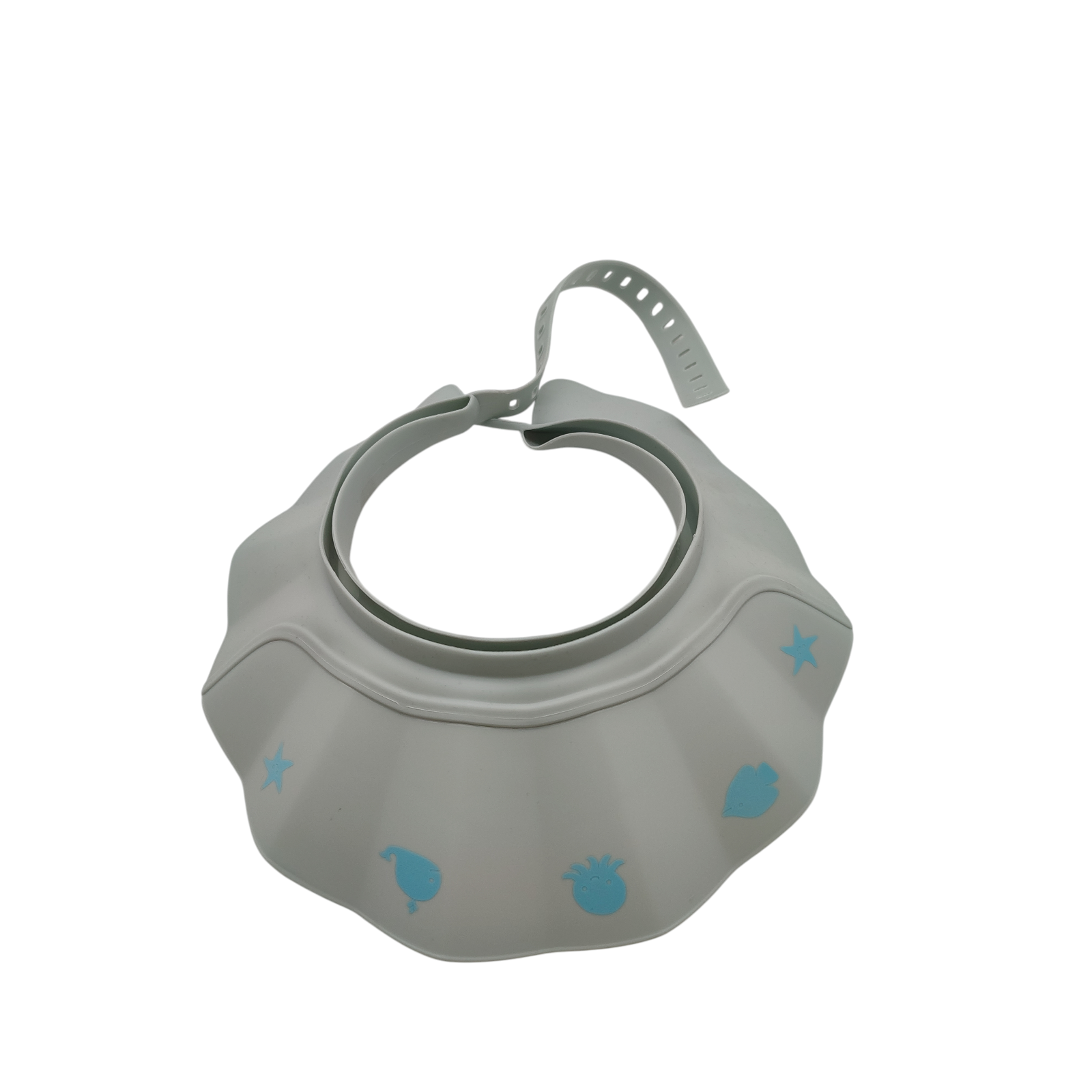 CUSCHCO Duschhaube Kinder Blau wasserdicht Haarwaschhilfe