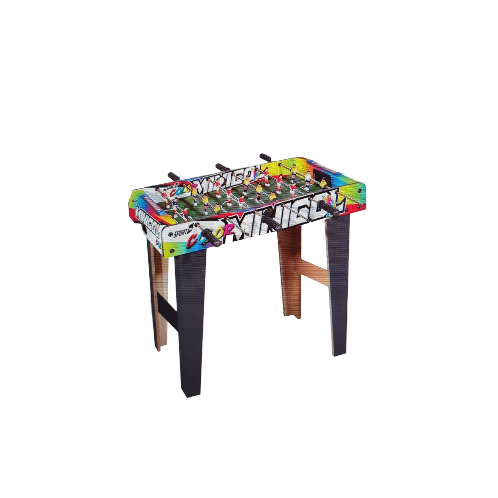 Sport1 Mini-Tor Tischfußball mit Beinen MDF 69 x 37 x 65 cm