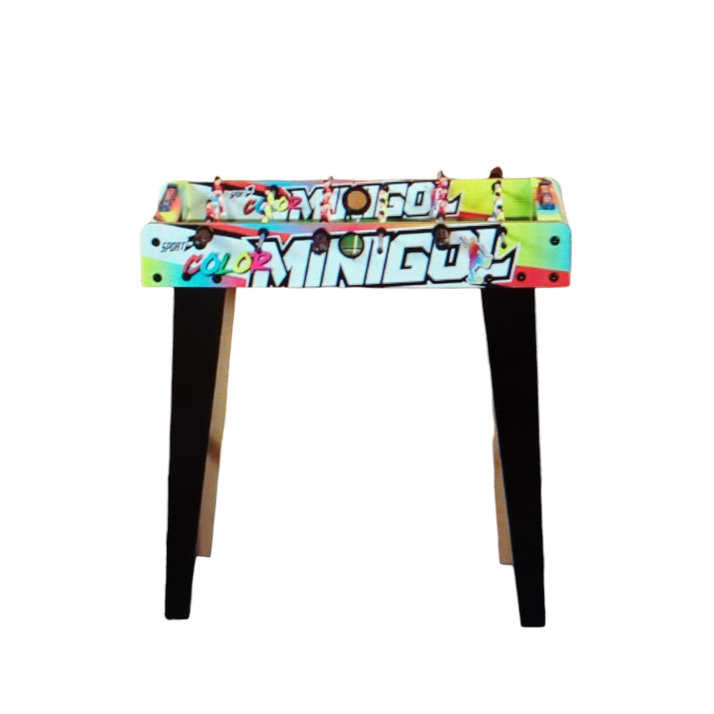 Sport1 Mini-Tor Tischfußball mit Beinen MDF 69 x 37 x 65 cm