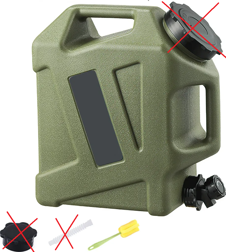 SISKEYCOOC Wasserkanister 12L tragbar mit Hahn