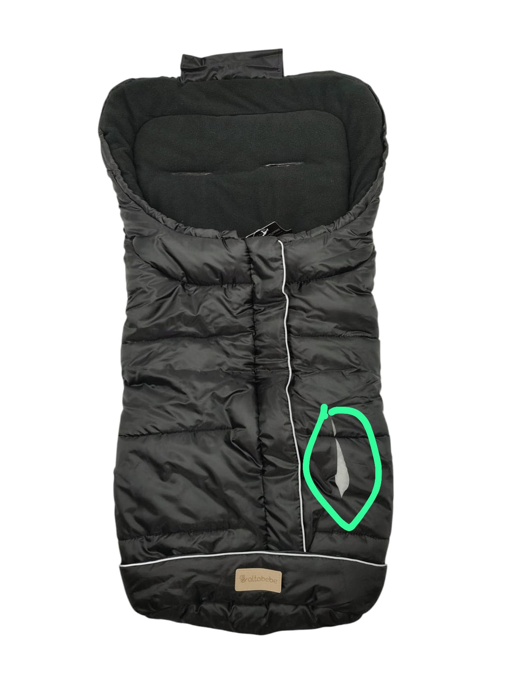 Altabebe AL2203-03 Winterfußsack Active Kinderwagen schwarz