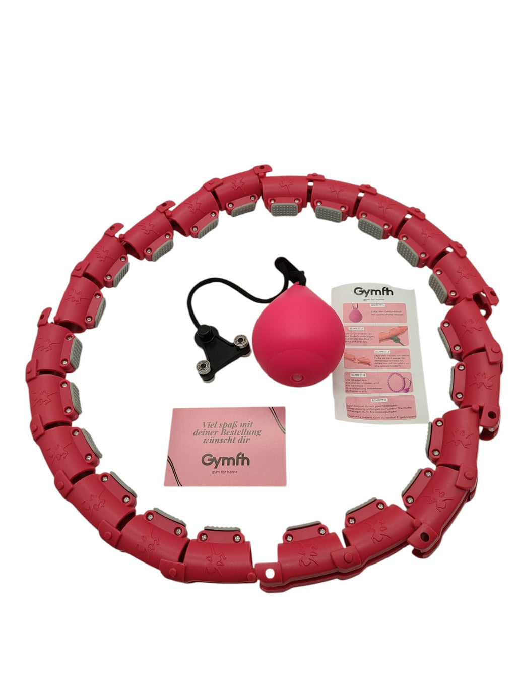 Gymfh Smart Hula Hoop Weight Ball Fitness Hoop
