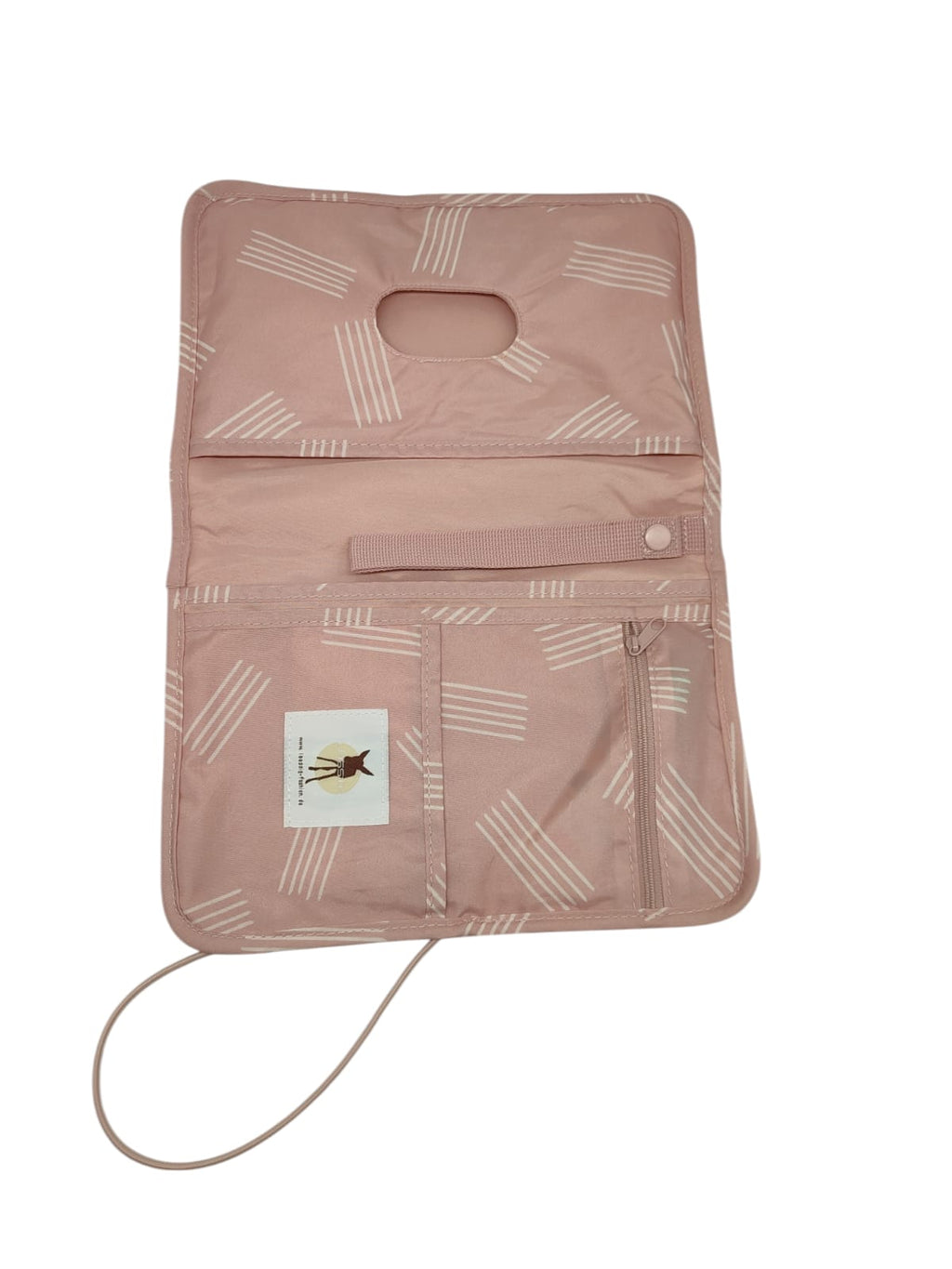LÄSSIG Diaper Bag Baby Bag with Changing Pad for On-the-Go Pink