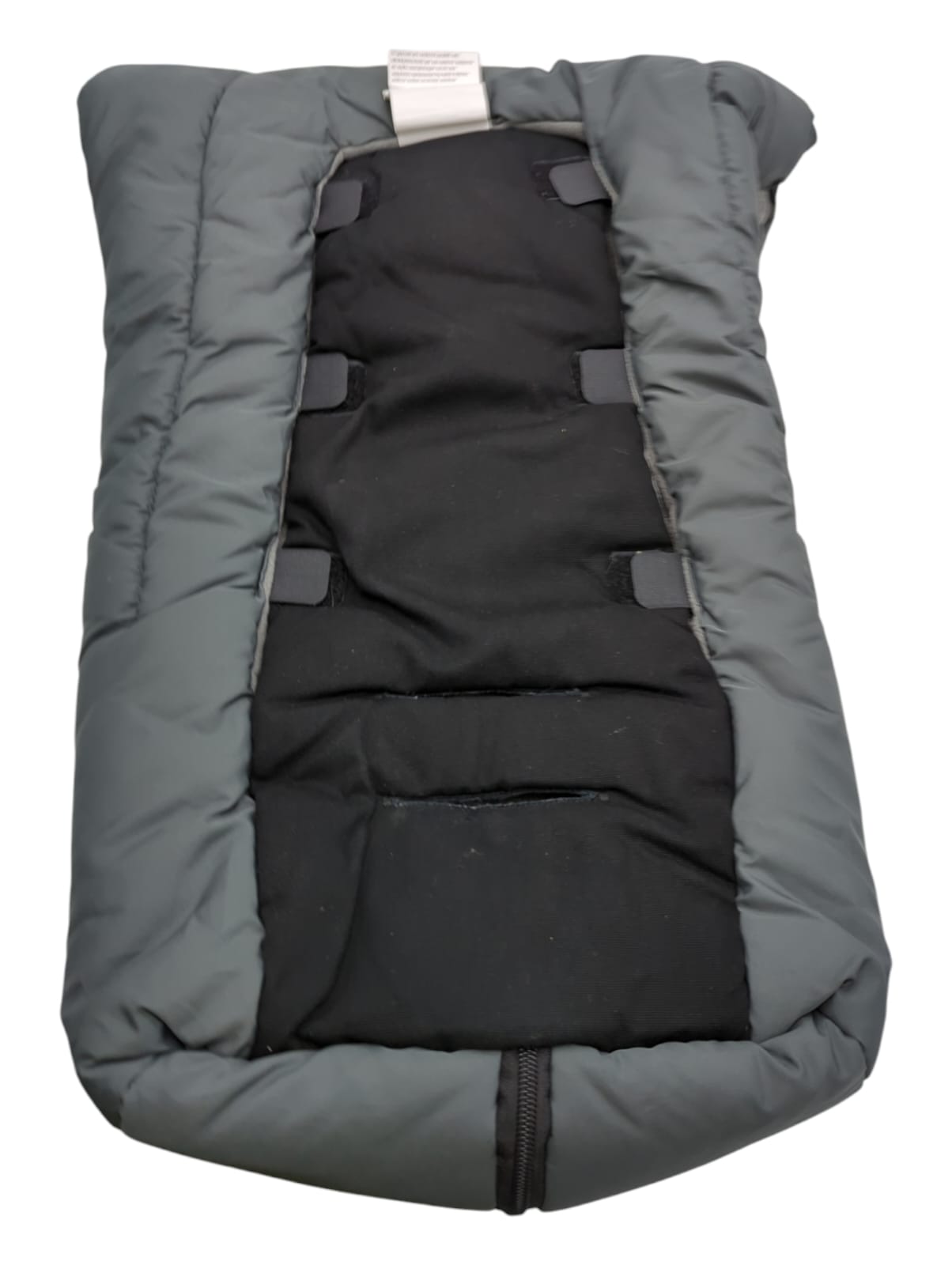 Kaiser Kuschelsäckchen Fleece Babysack anthrazit hellgrau großzügige Schlitzführung 80x40 cm