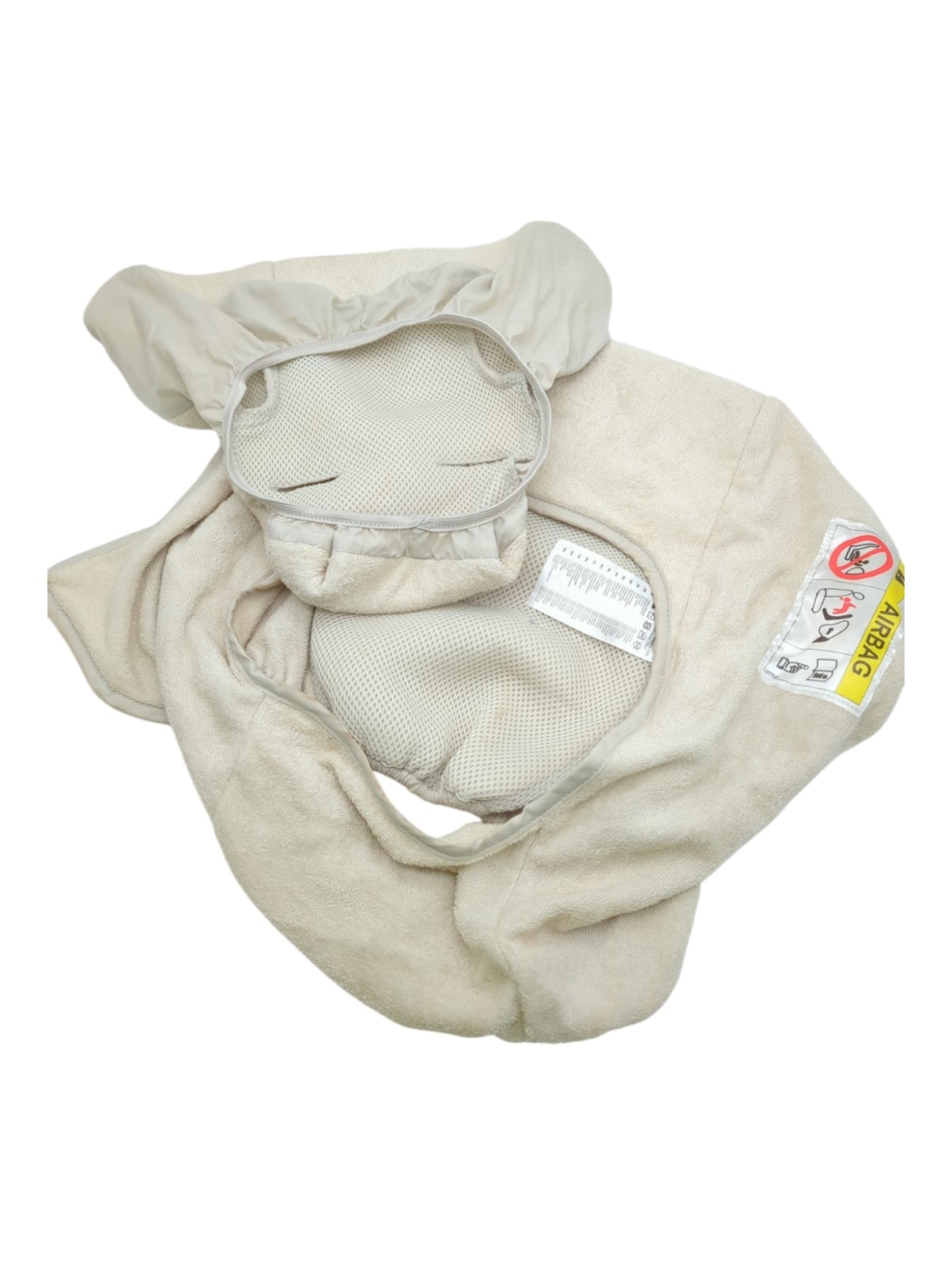 Inglesina Sommerdecke Autositz 3D-Struktur weich luftdurchlässig beige 40x30x20 cm