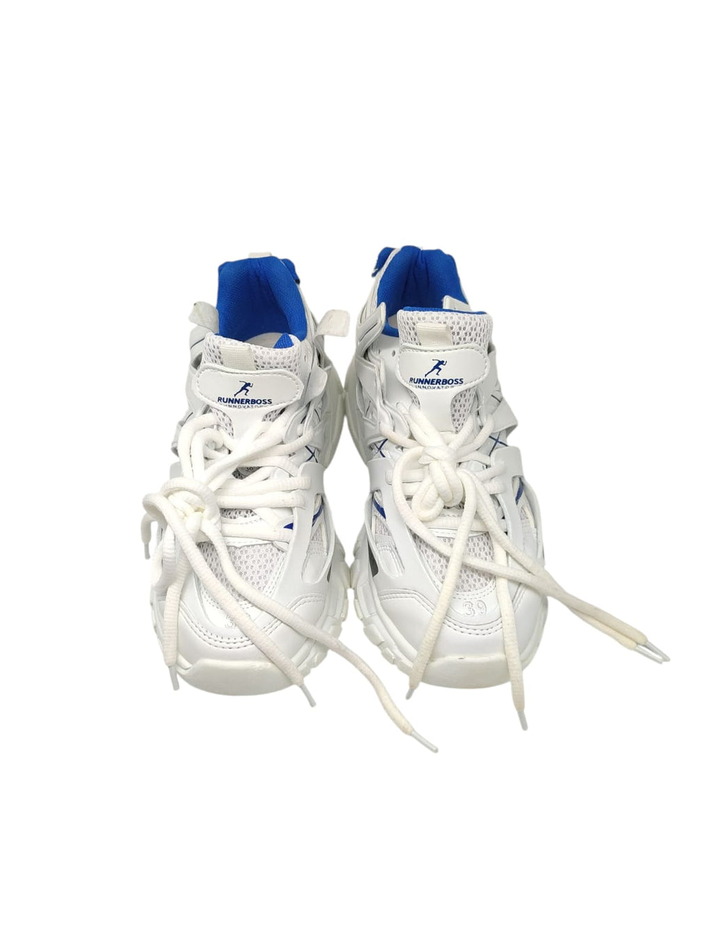 Bonateks Damen Runnerboss Sneaker Sportschuhe EU 39 Weiß