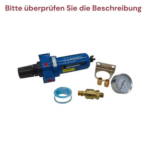 NANPU 1/4 BSP Druckluftfilterregler 5 Mikron 0–10 Bar Manometer