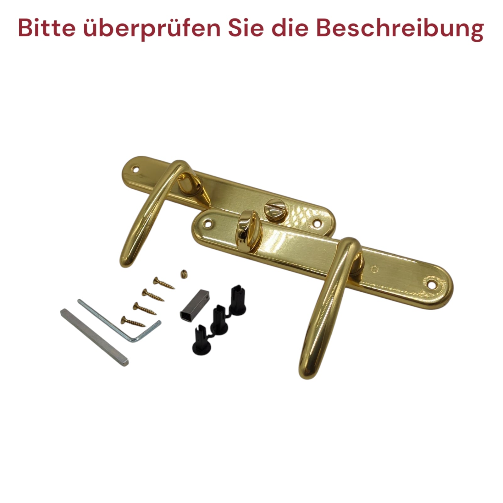 HOPPE ROISSY WC-Türgarnitur auf Schild Drückerset 90 mm Rechts Messing