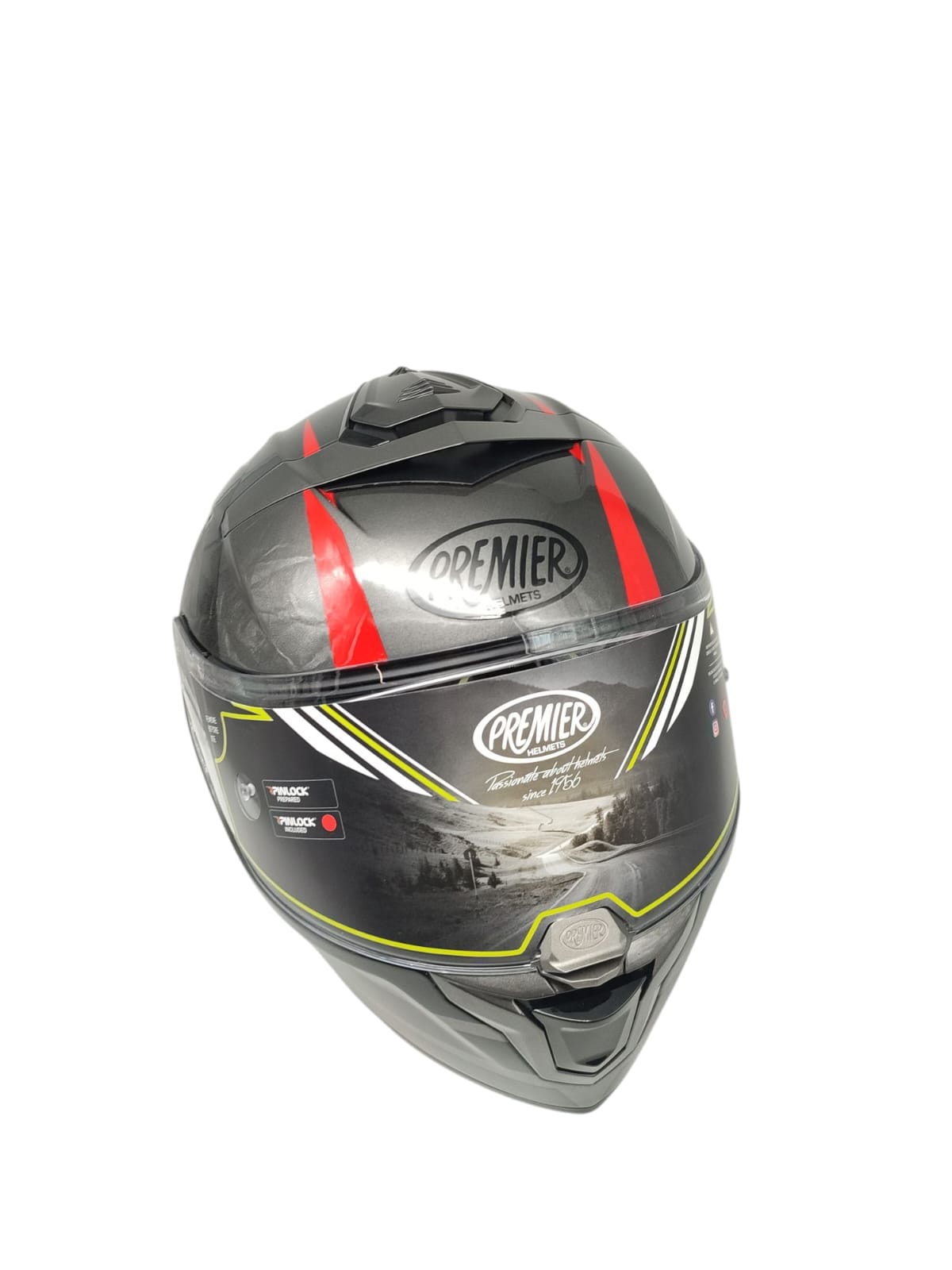 PREMIER Devil GT17 Motorradhelm Unisex Erwachsene schwarz Größe XS