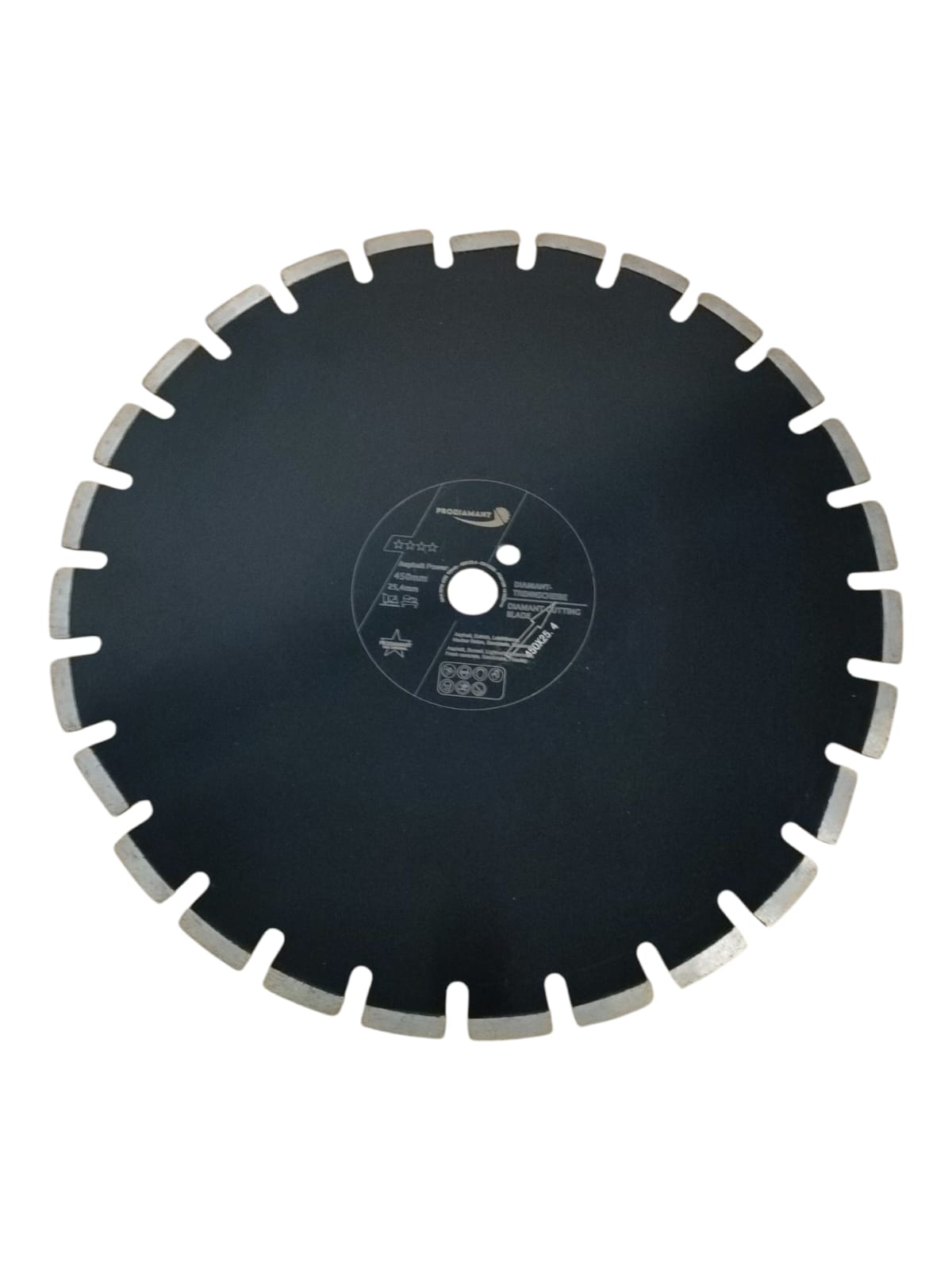 PRODIAMANT 450 mm x 25,4 mm Diamantschleifscheibe für Straßen Asphalt Estrich Leichtbeton
