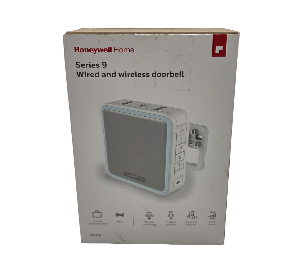 Honeywell Home DW915S Serie 9 LED Gong tragbar 11 Melodien weiß