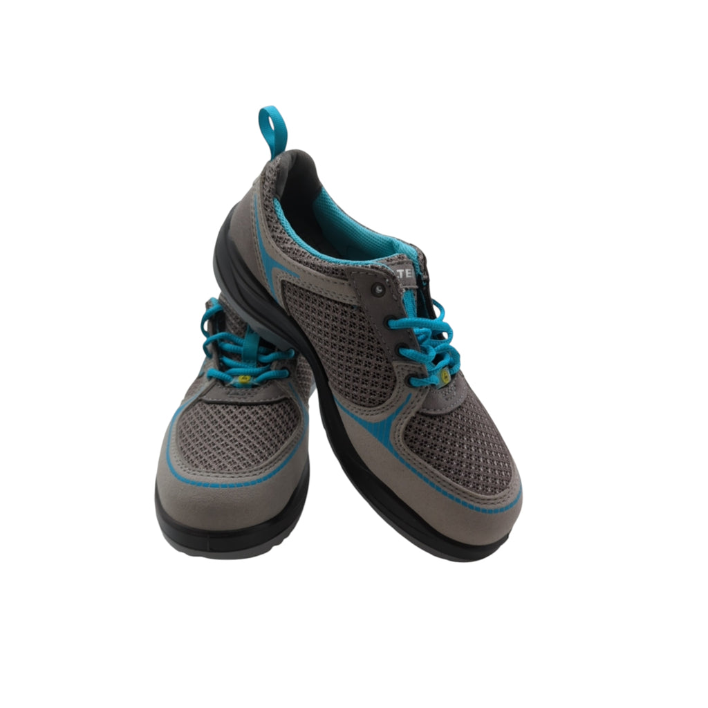 ELTEN MILA aqua Low Sicherheitsschuhe ESD S1 Damen Grau/Türkis Gr. 39