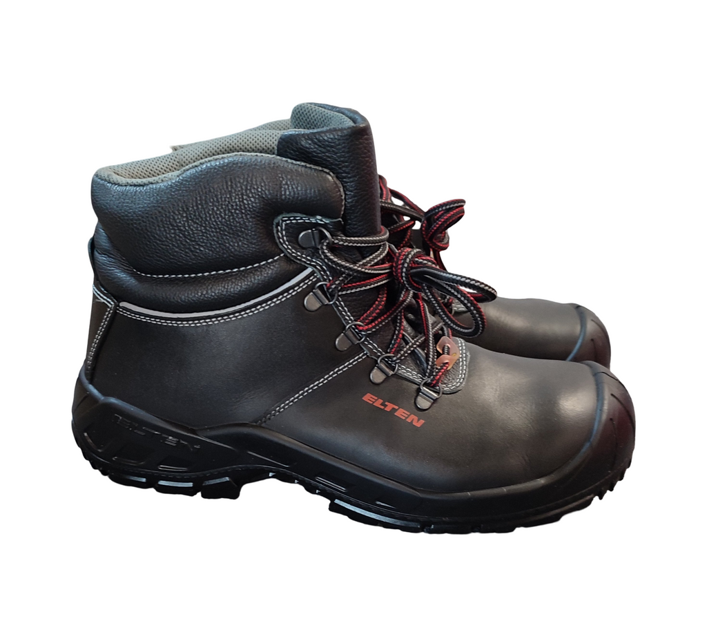 ELTEN RENZO Mid Sicherheitsschuhe ESD S3 Leder Schwarz Gr. 46