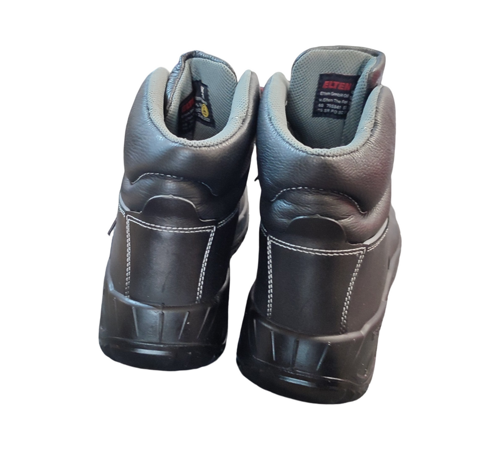 ELTEN RENZO Mid Sicherheitsschuhe ESD S3 Leder Schwarz Gr. 46