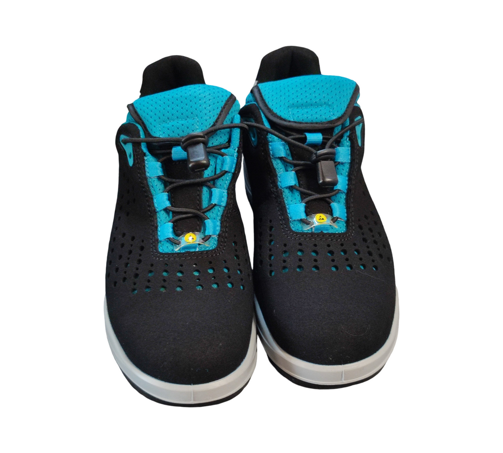 ELTEN IMPULSE Lady aqua Sicherheitshalbschuhe ESD S1P Schwarz/Türkis Gr. 39