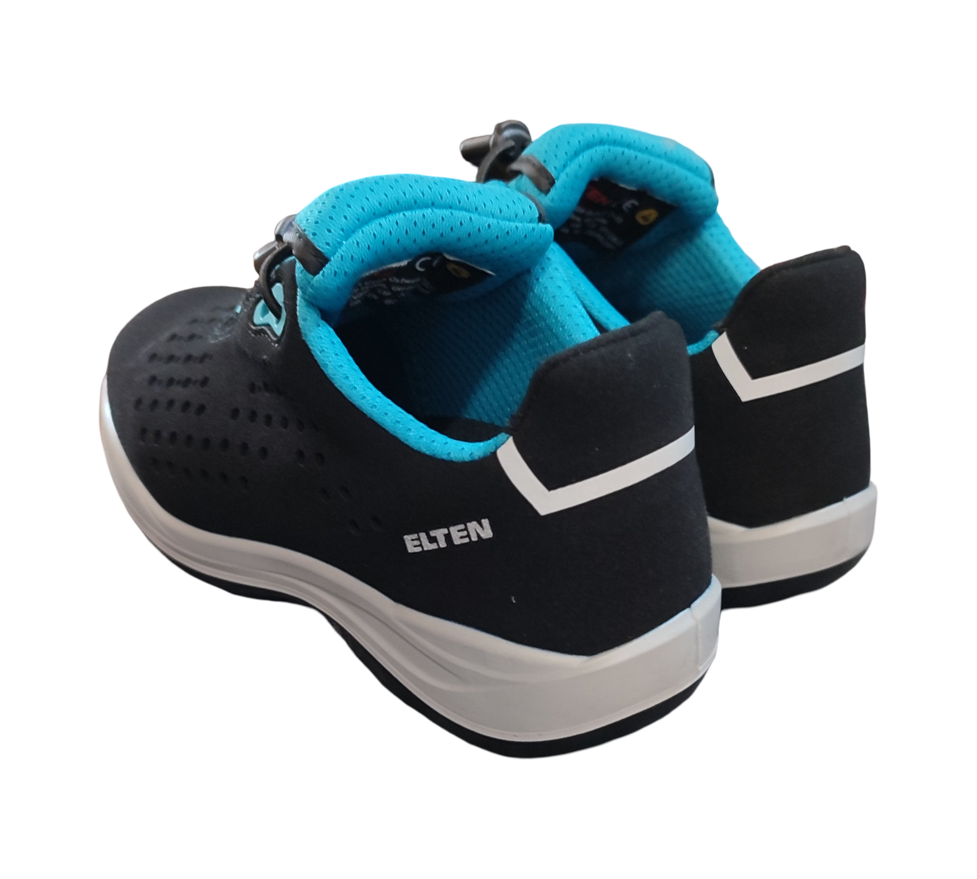 ELTEN IMPULSE Lady aqua Sicherheitshalbschuhe ESD S1P Schwarz/Türkis Gr. 39