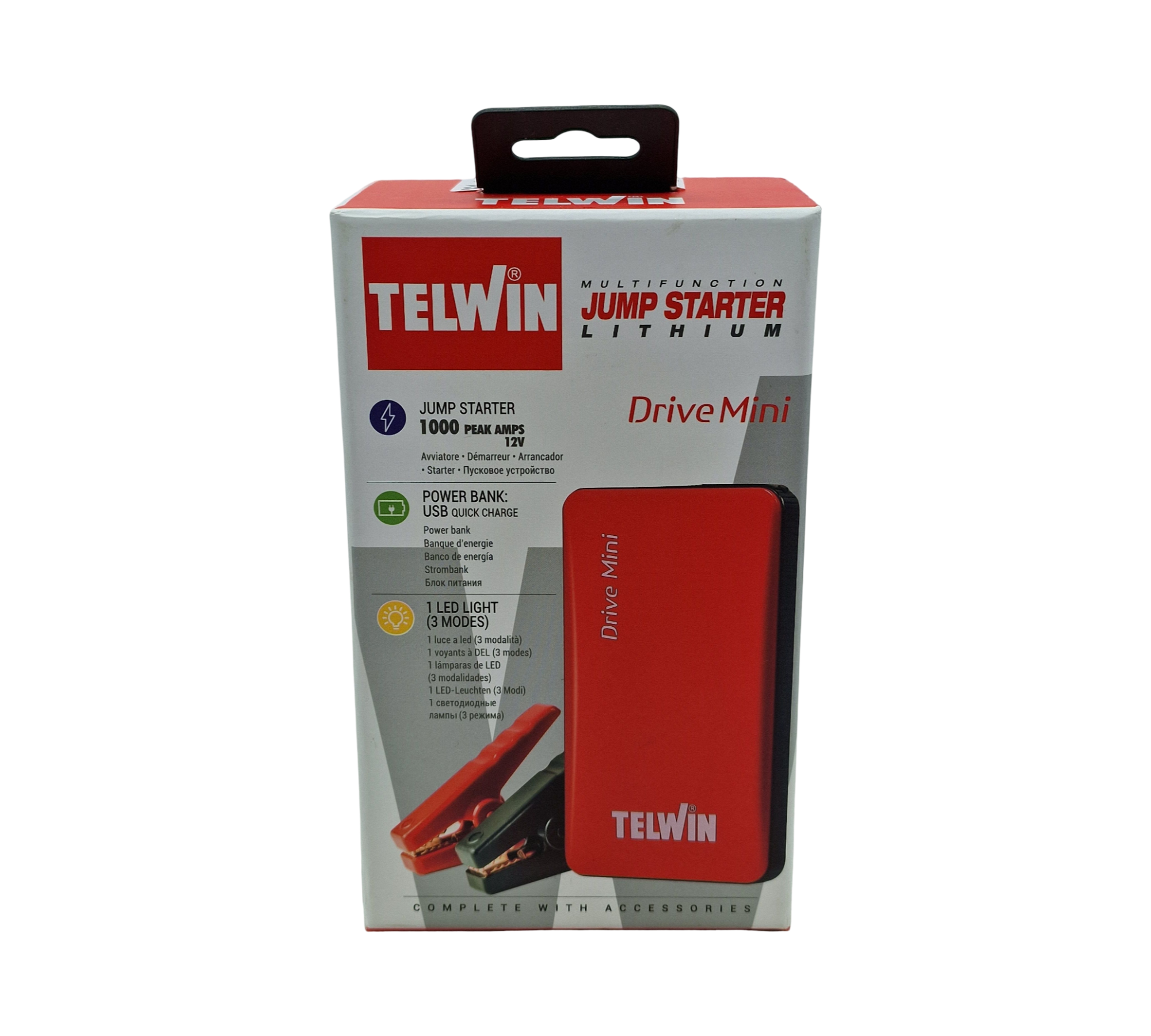 Telwin Drive Mini Starthilfe Powerbank 12V 1000A USB-Ladegerät