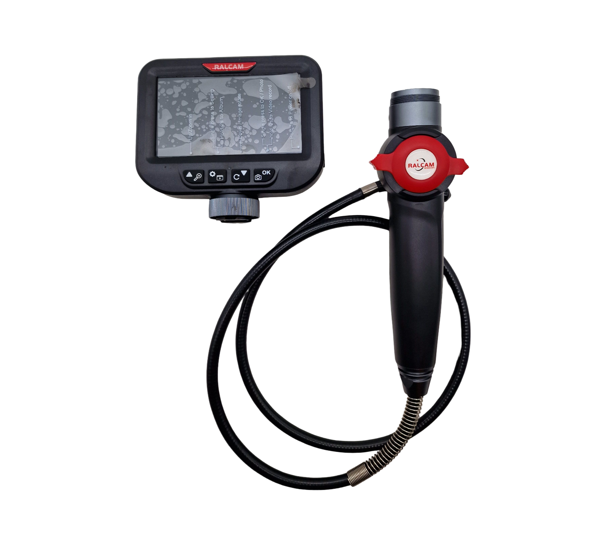 Ralcam Endoskopkamera 8,5 mm 4,3 Zoll 1080P 6 LED IP67