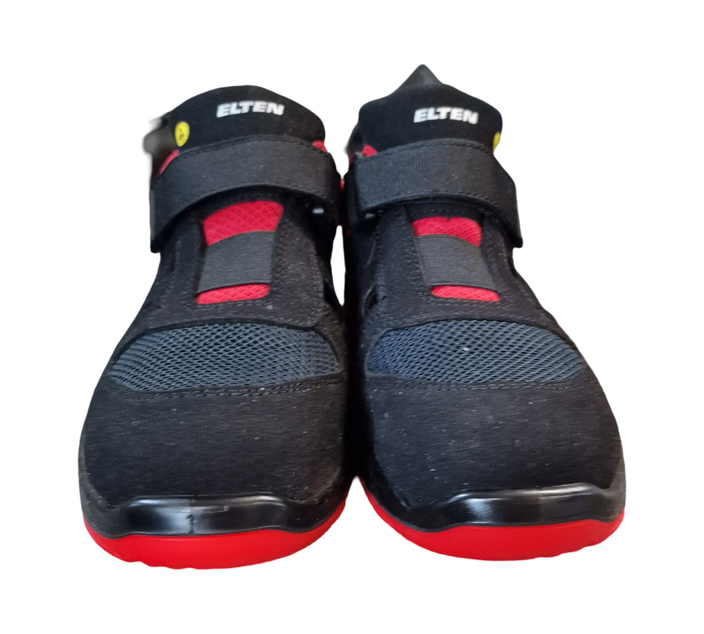 ELTEN Lonny red Easy Sicherheitsschuhe ESD S1PS Stahlkappe Gr. 43 Schwarz-Rot