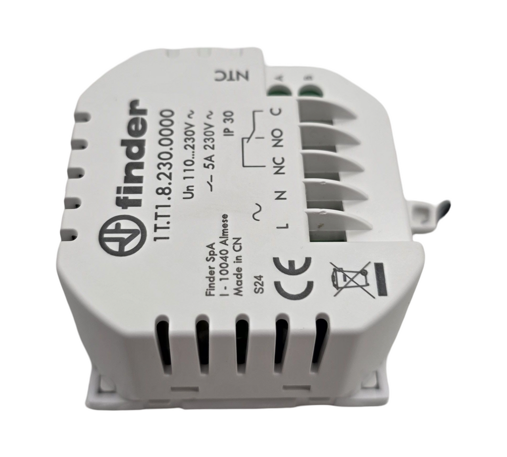 Finder 1T4190030000PAS Raumthermostat Wandmontage Wechsler 5A Weiß