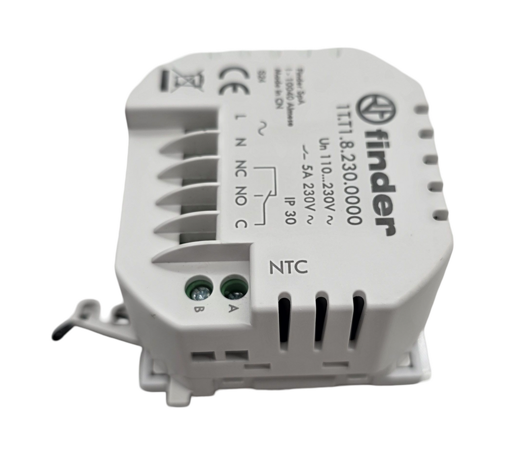 Finder 1T4190030000PAS Raumthermostat Wandmontage Wechsler 5A Weiß