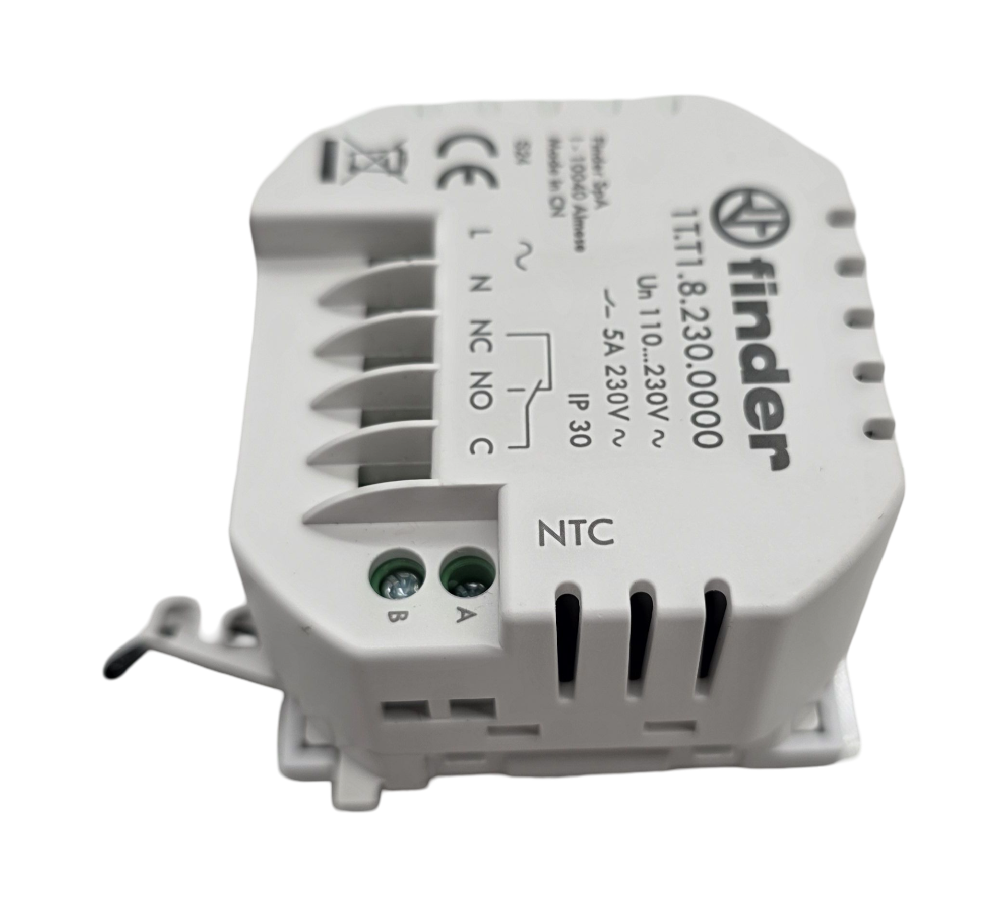 Finder 1T4190030000PAS Raumthermostat Wandmontage Wechsler 5A Weiß