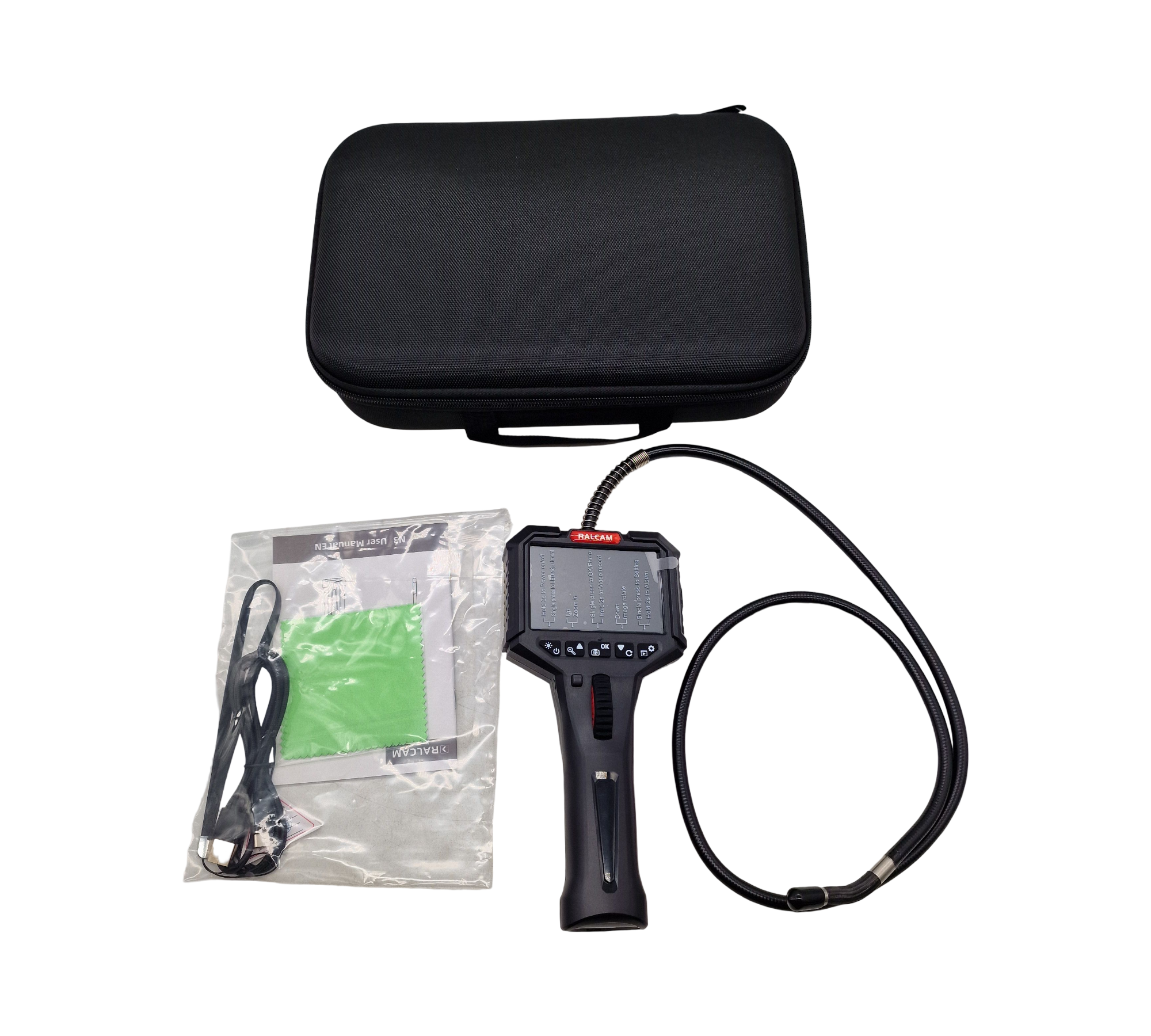 Ralcam Endoskopkamera 1080P Inspektionskamera 8 LED 8,5mm