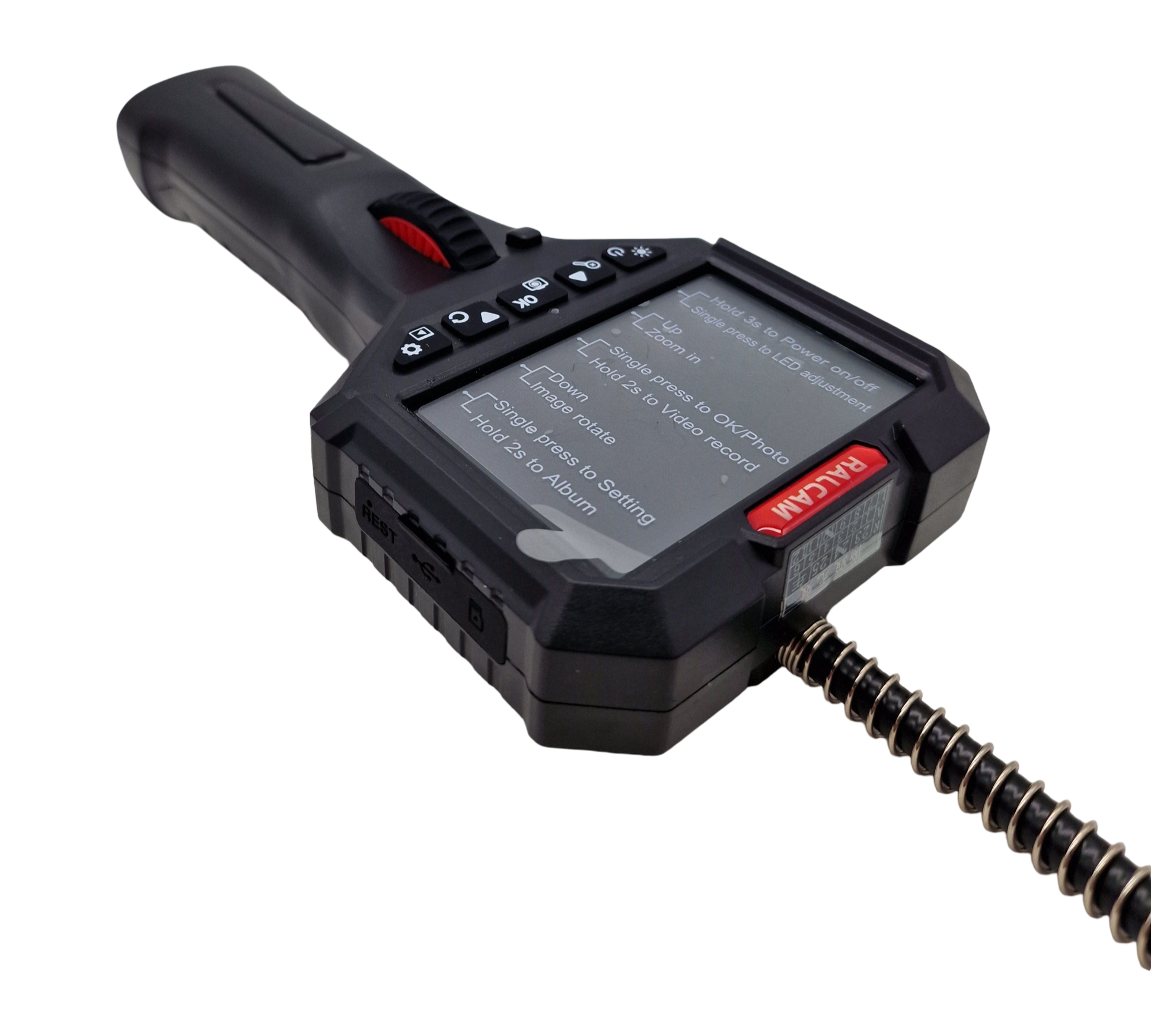 Ralcam Endoskopkamera 1080P Inspektionskamera 8 LED 8,5mm
