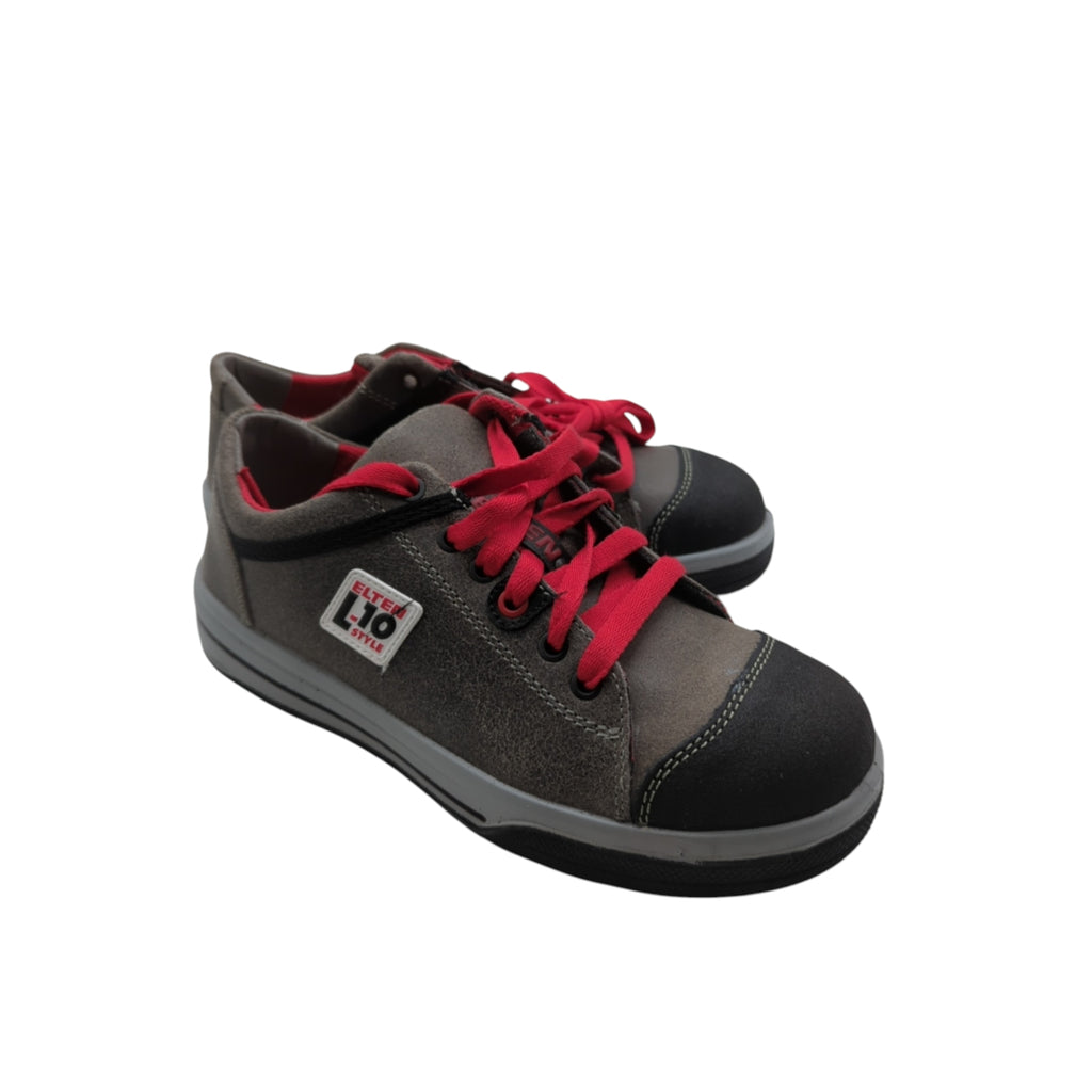 ELTEN Vintage Pirate Low ESD S3 Safety Shoes Unisex Size 39 Grey/Black