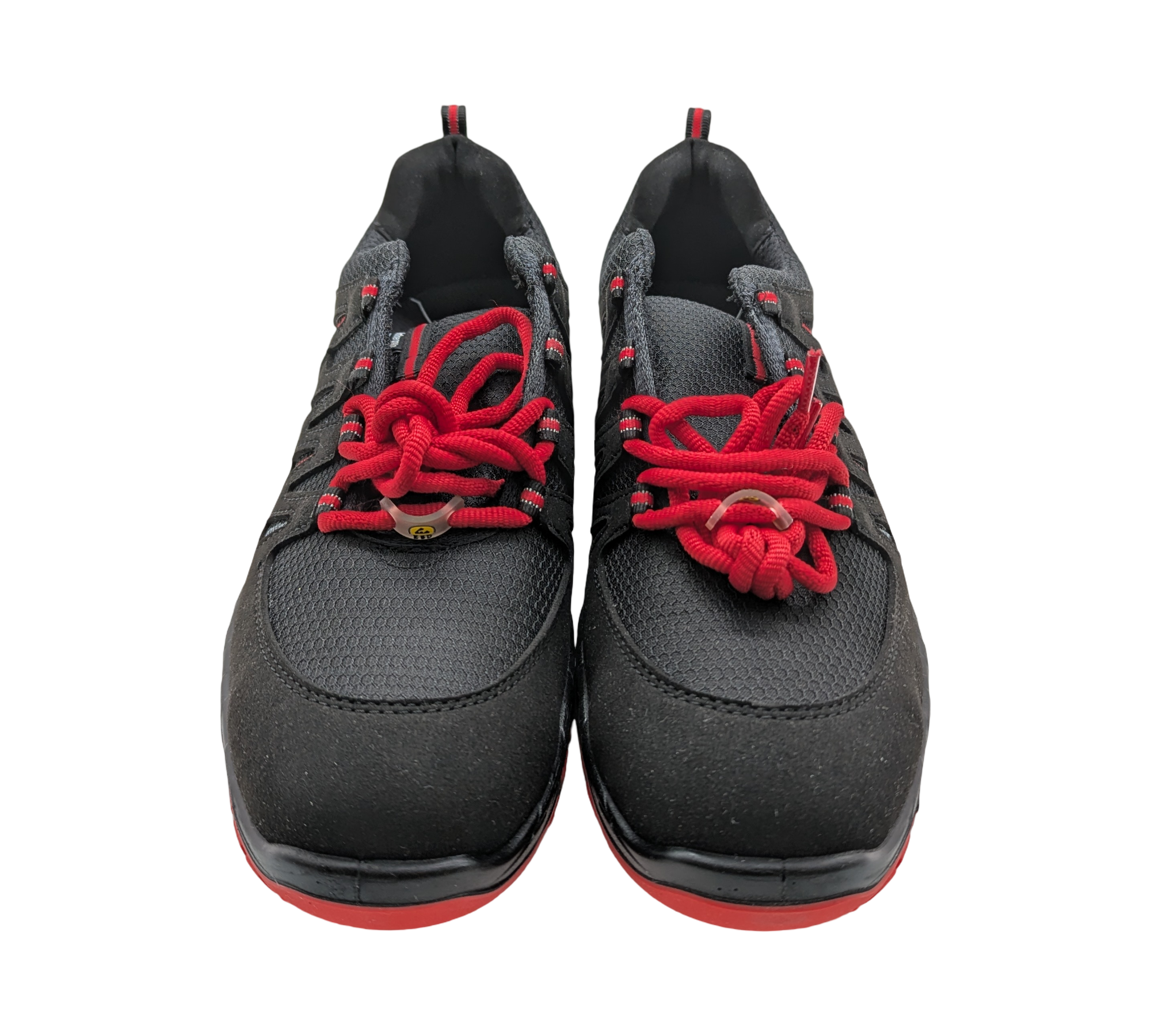 ELTEN MADDOX Low ESD S3 Sicherheitsschuhe Herren Gr. 45 Schwarz-Rot