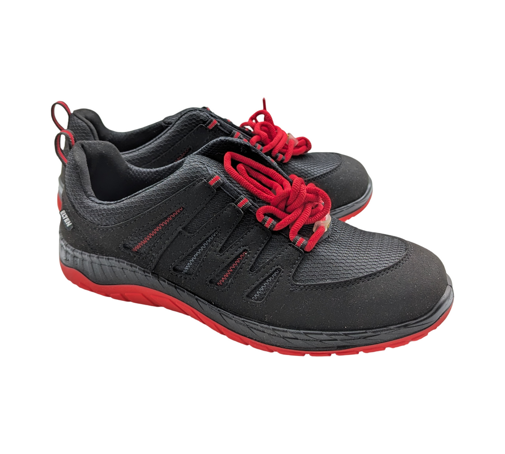 ELTEN MADDOX Low ESD S3 Sicherheitsschuhe Herren Gr. 45 Schwarz-Rot