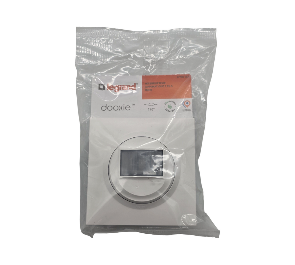 Legrand Dooxie Bewegungsmelder-Schalter Unterputz ohne Neutral 100W LED Weiß