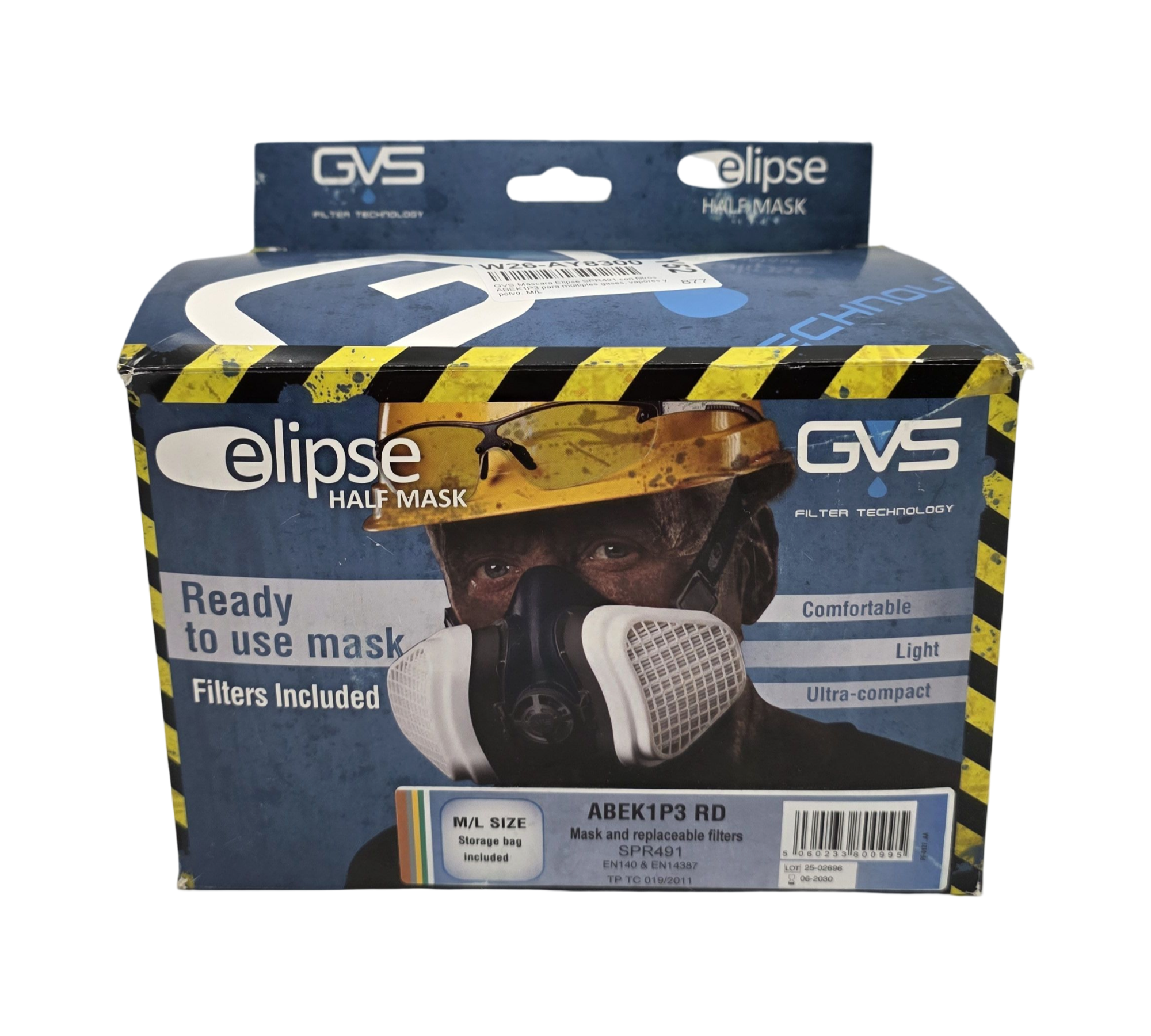 GVS Elipse SPR491 Atemschutzmaske ABEK1P3 Filter Gr. M/L