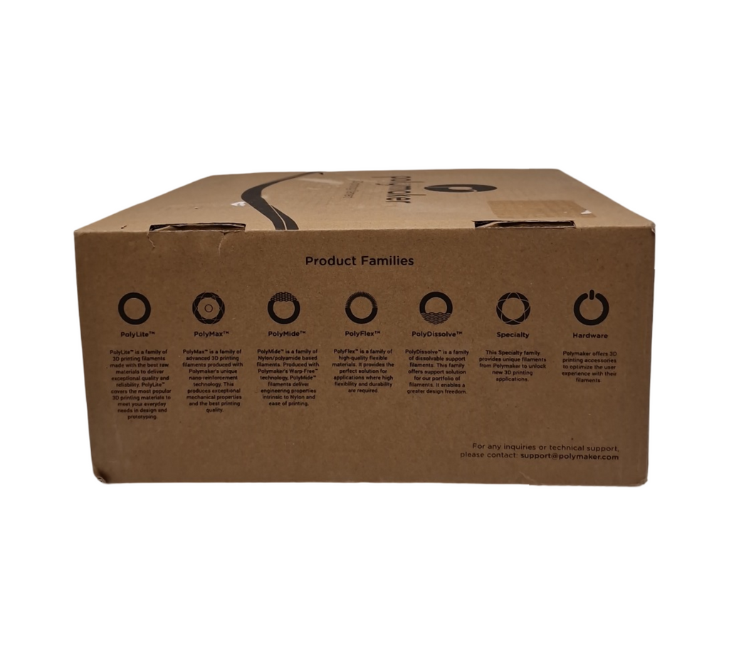 PolyTerra PLA Plus 3D Drucker Filament Schwarz 1.75mm 3kg