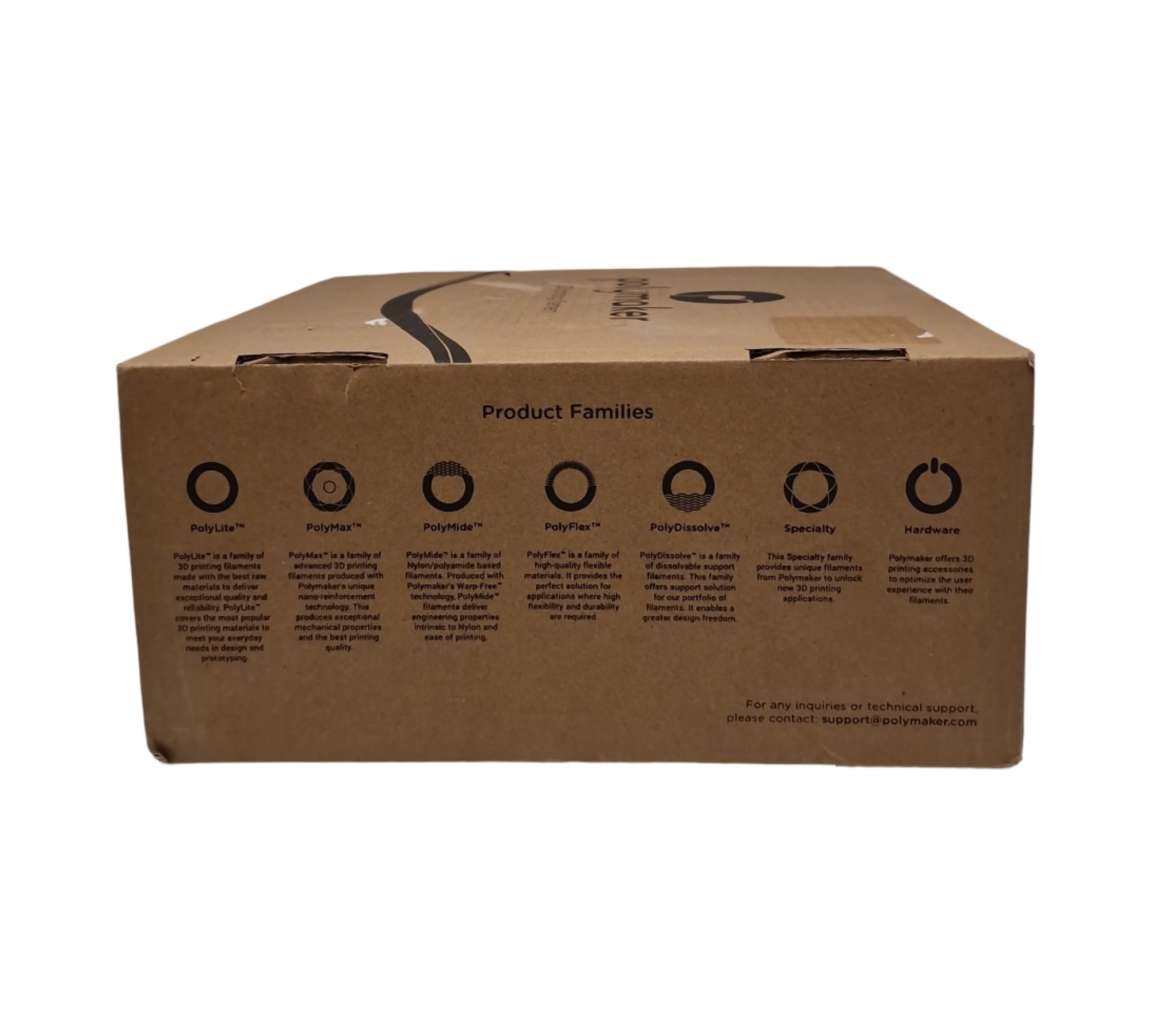 PolyTerra PLA Plus 3D Drucker Filament Schwarz 1.75mm 3kg