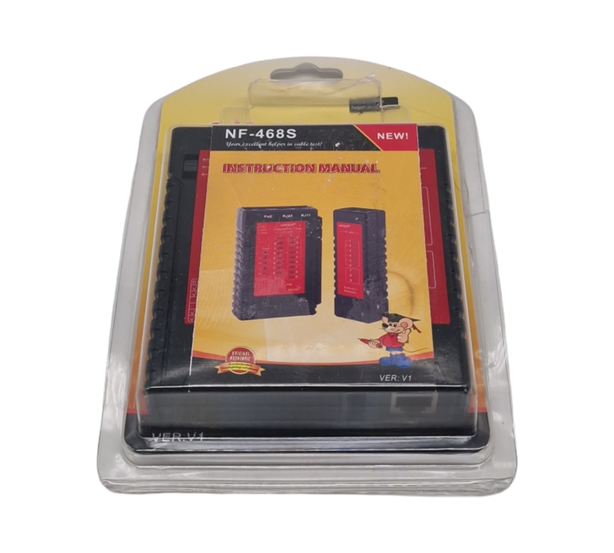 NOYAFA Netzwerkkabeltester RJ11 RJ12 RJ45 CAT5 CAT6 CAT7 STP UTP Kabeltester PoE-Tester Durchgangsprüfung