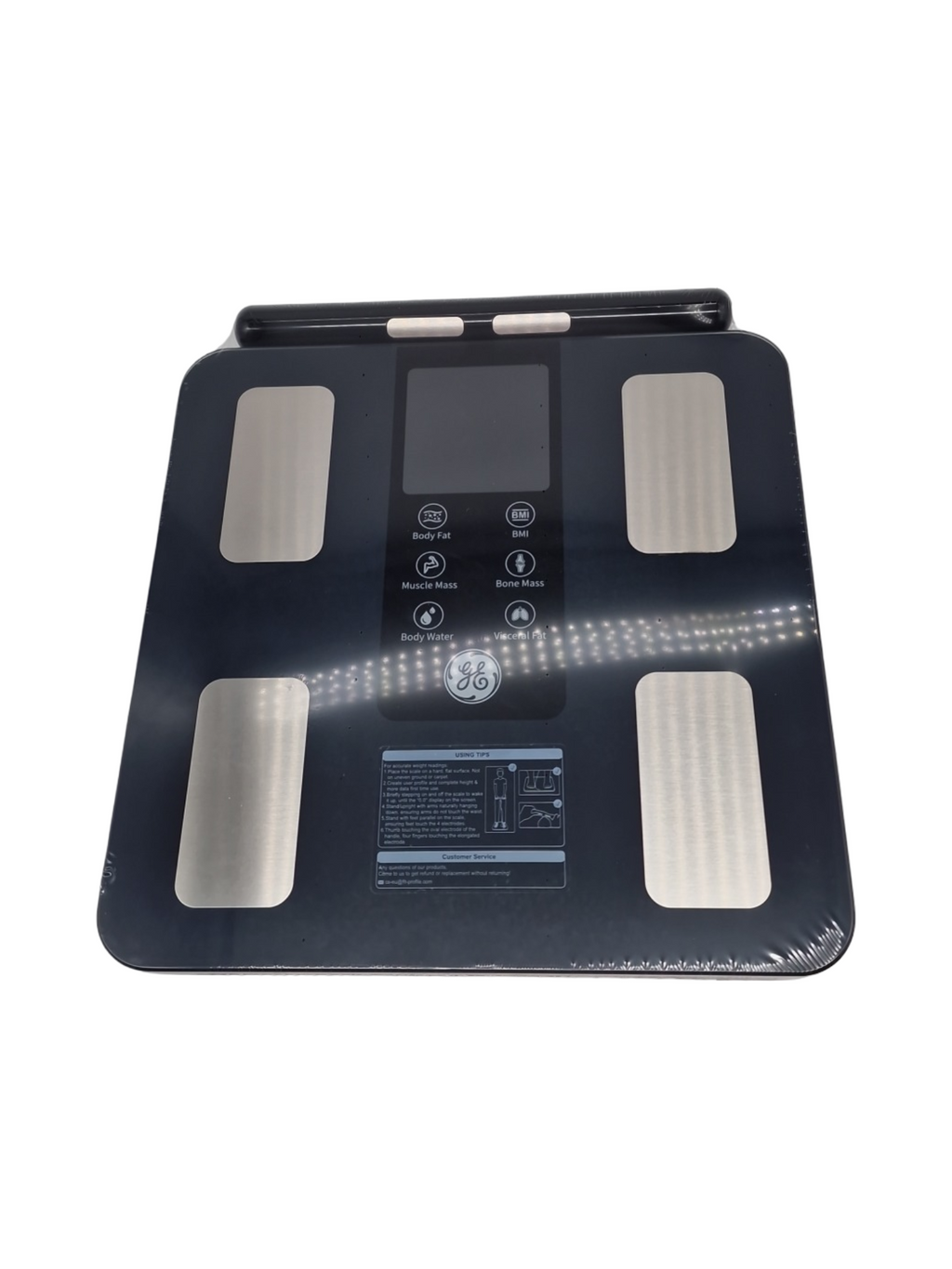 Smart Waage Personenwaage digital mit Körperfett Muskelmasse 8-Elektroden Handsensoren BMI