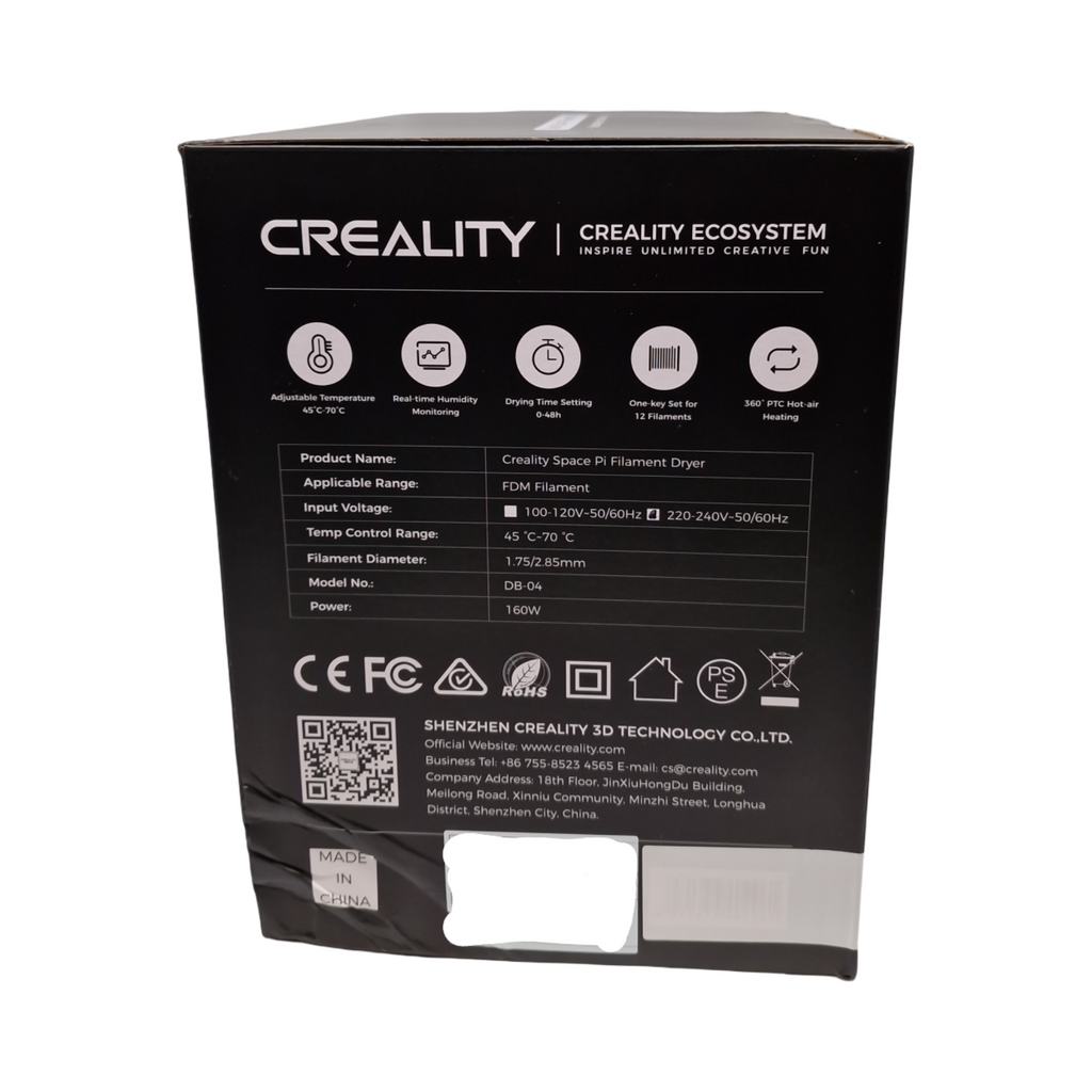 Creality Space Pi Filamenttrockner Plus 3D Drucker Box 2 Rollen 360° Heißluftheizung