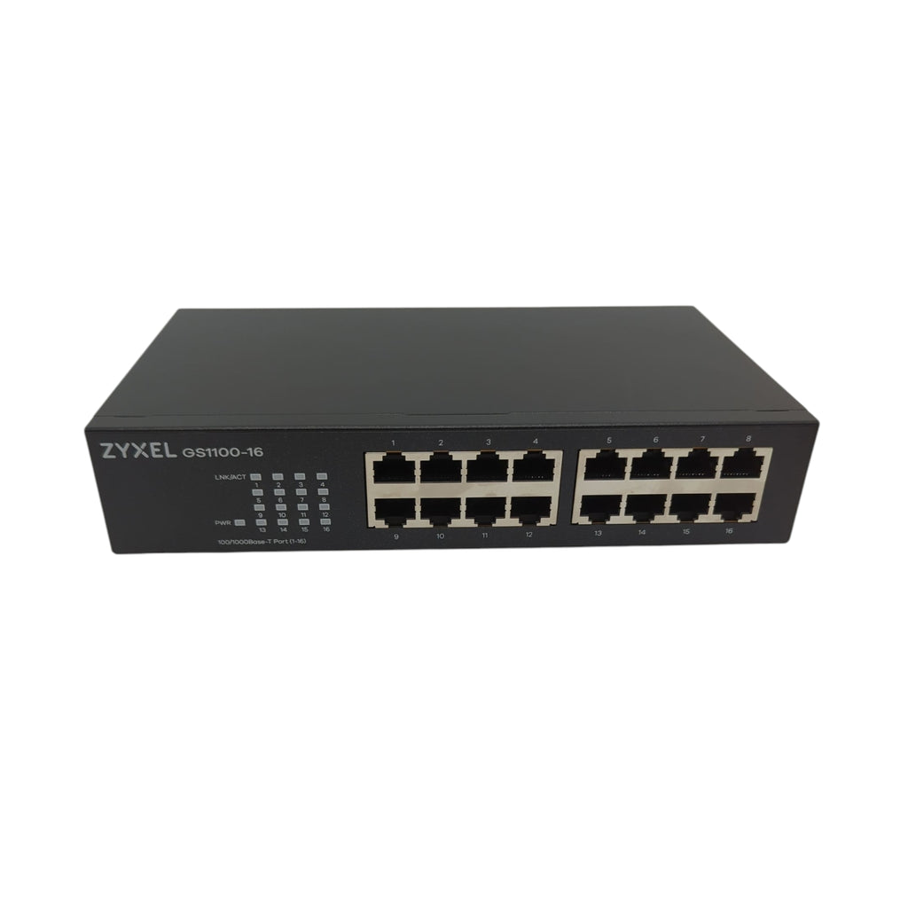 Zyxel GS1100-16v3 16-Port Gigabit Ethernet Switch Unmanaged Lüfterlos