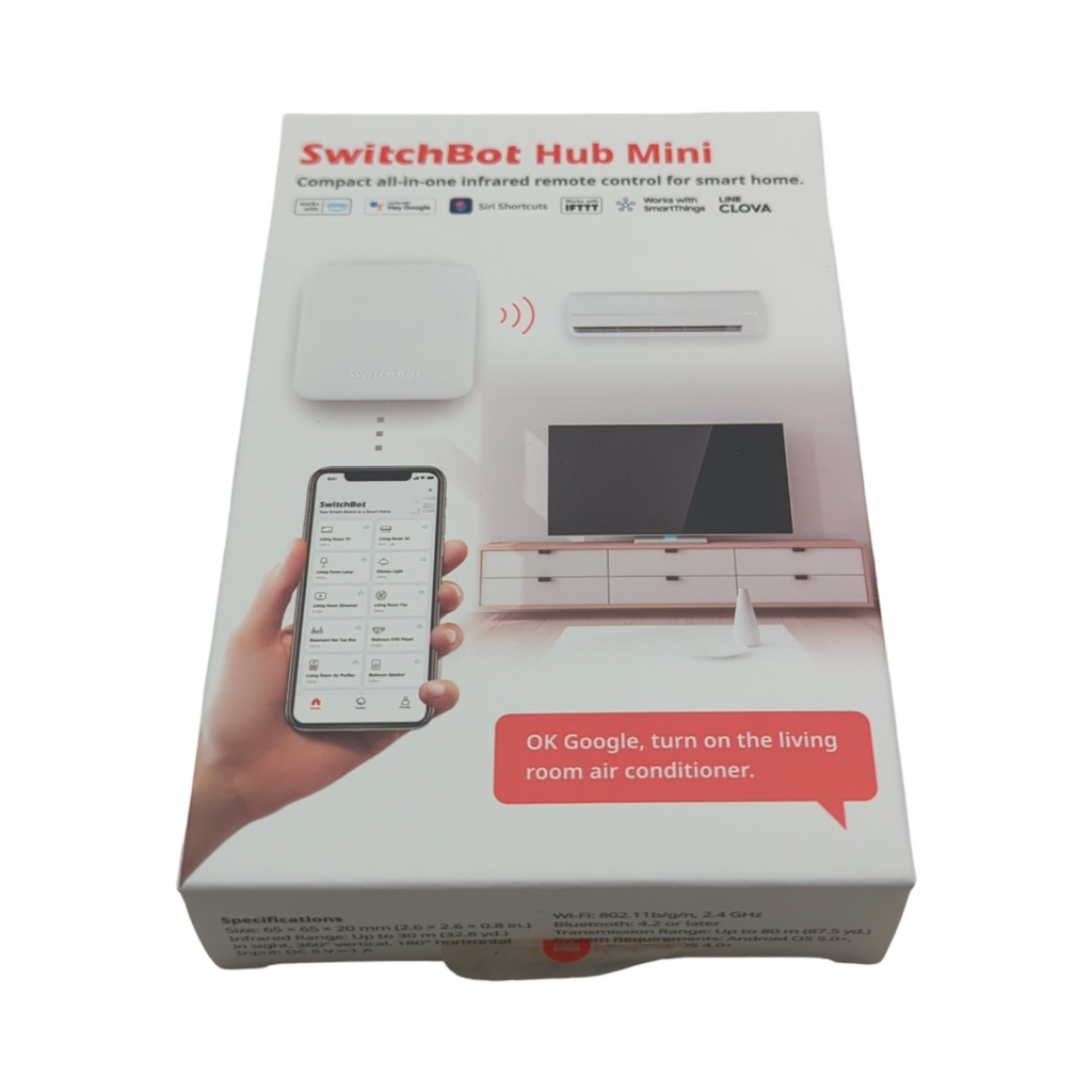 SwitchBot Thermometer Hygrometer Set Innen Digital Bluetooth mit Hub Mini und App Datenspeicherung 2er Pack
