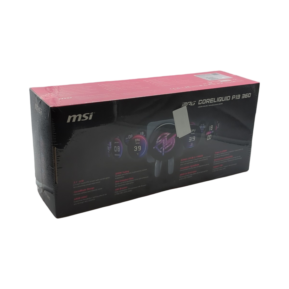MSI MPG CORELIQUID P13 360 All-in-One Flüssigkeitskühler ARGB Schwarz 360mm für Intel AMD