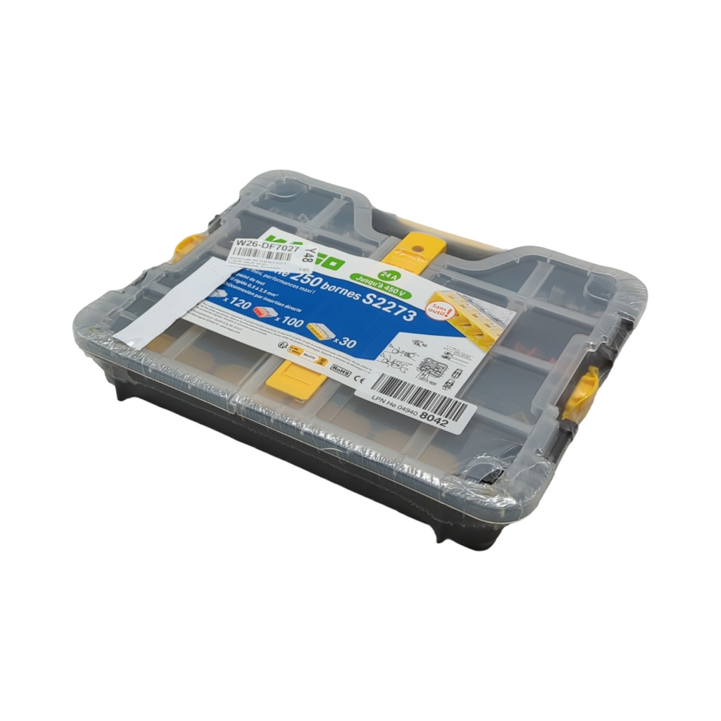 WAGO S2273 Verbindungstechnik Koffer Steckverbinder elektrische Anschlussklemmen 250-teilig