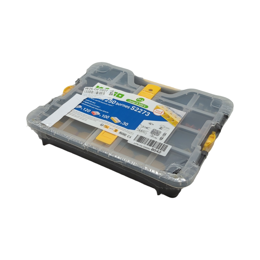 WAGO S2273 Verbindungstechnik Koffer Steckverbinder elektrische Anschlussklemmen 250-teilig
