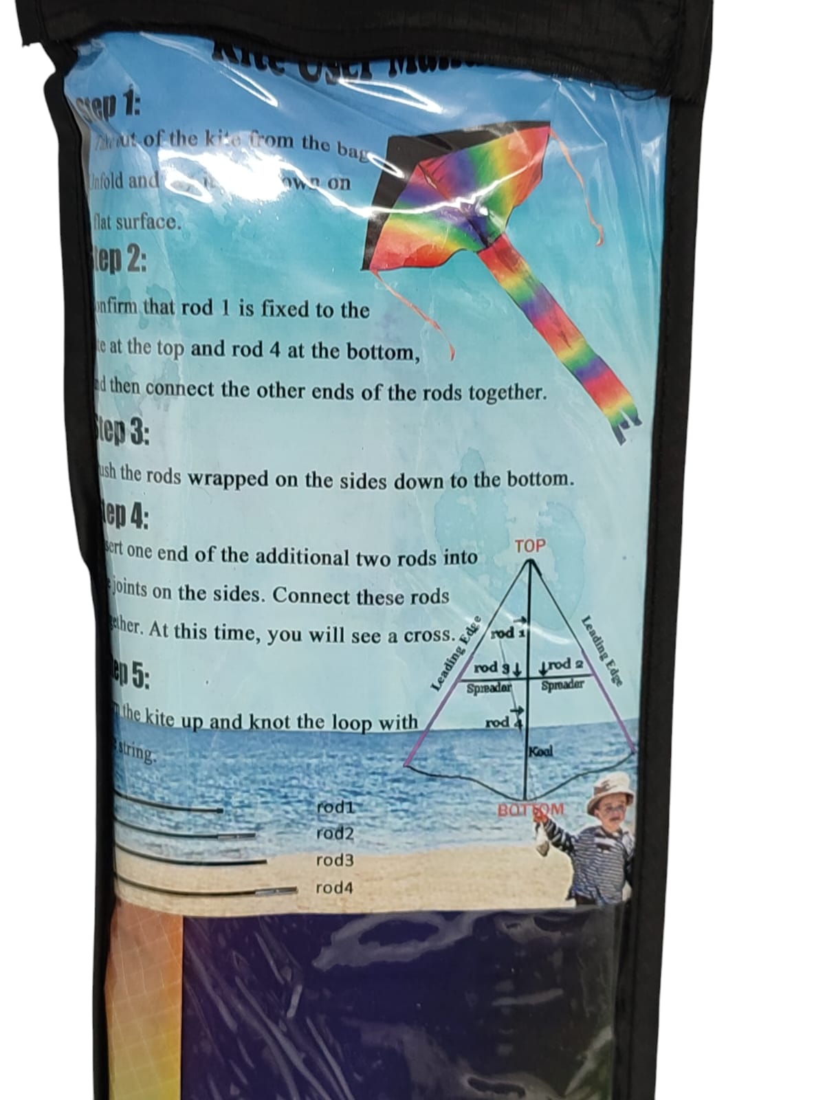 Kids Kite Set Rainbow Delta Kite 2-Pack